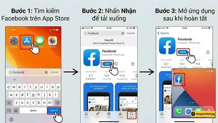 Hướng Dẫn Cách Tải Facebook Về Điện Thoại Iphone (ios)