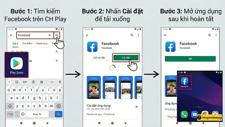 Hướng Dẫn Cách Tải Facebook Về Điện Thoại Android