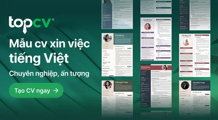 Mẫu Cv Xin Việc Tiếng Việt, Anh, Nhật, Trung Chuẩn 2025