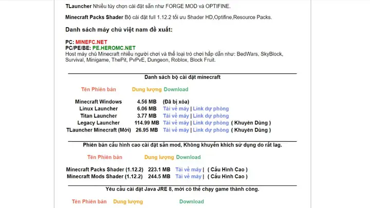 Cách Tải Minecraft Pc Miễn Phí