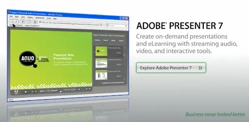 Giới Thiệu Chung Về Phần Mềm E – Learning Adobe Presenter 7