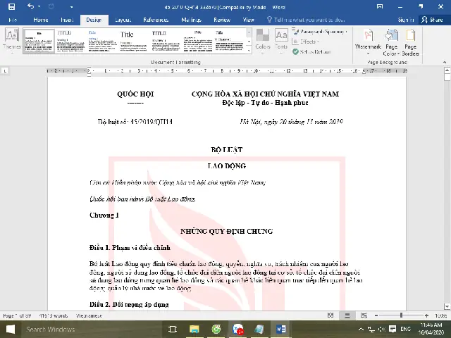 [doc] Bộ Luật Lao Động 2019 - Luật Nhiệt Tâm | Luật Sư Kinh Tế Và ...