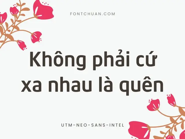 Tải Font Utm Neo Sans Intel Trọn Bộ Việt Hóa Miễn Phí | Font Chuẩn