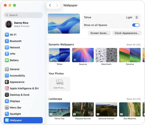 Tùy Chỉnh Hình Nền Trên Máy Mac Của Bạn - Bộ Phận Hỗ Trợ Của ...