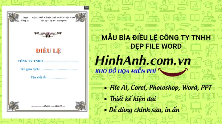 Mẫu Bìa Điều Lệ Công Ty Tnhh Đẹp File Word – Download File Thiết Kế ... Mẫu Bìa Điều Lệ Công Ty Tnhh Đẹp File Word – Download File Thiết Kế ...