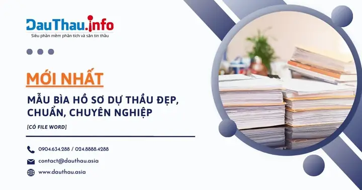 Mẫu Bìa Hồ Sơ Dự Thầu Đẹp, Chuẩn, Chuyên Nghiệp, Mới Nhất 2025 ...