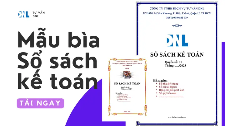 Mẫu Bìa Sổ Sách Kế Toán - Tư Vấn Dnl