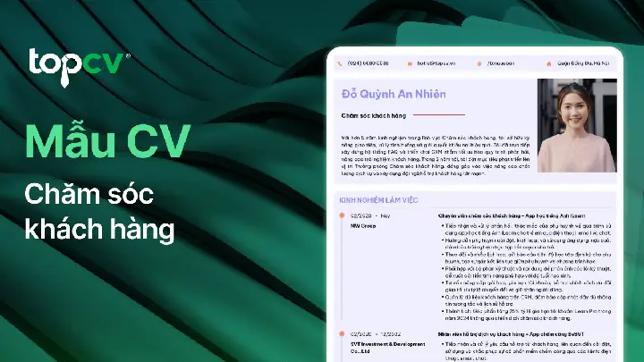 Top 36 Mẫu Cv Chăm Sóc Khách Hàng 2026 - Tiếng Việt