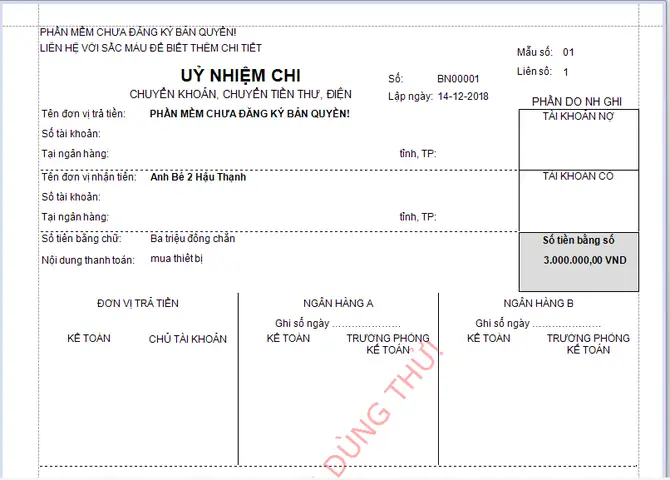 Download Giấy Báo Nợ Của Ngân Hàng - Erp And Business ...