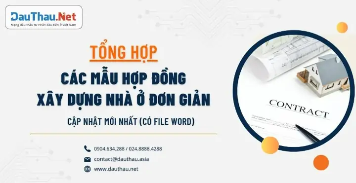 Tổng Hợp Các Mẫu Hợp Đồng Xây Dựng Nhà Ở Đơn Giản, Cập Nhật ...