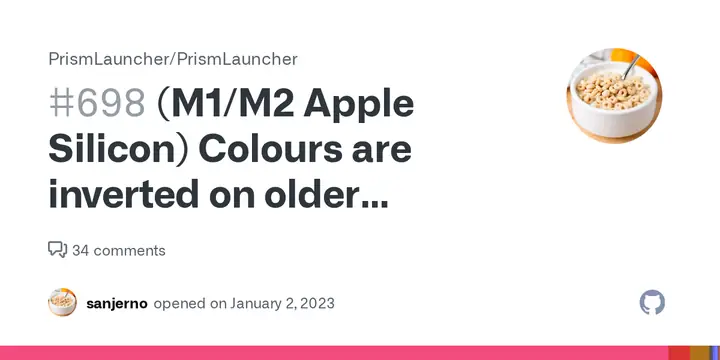 (m1/m2 Apple Silicon) Colours Are Inverted On Older Minecraft ...