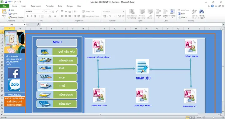 Phần Mềm Kế Toán Excel Miễn Phí Hoàn Toàn, Có Thể Tự Sửa Được ...