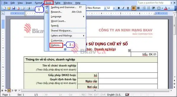Hướng Dẫn Ký Offline Trên File Pdf, Word Và Excel - Bkavca.vn Hướng Dẫn Ký Offline Trên File Pdf, Word Và Excel - Bkavca.vn