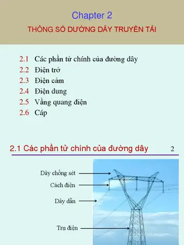 Chapter 2 - Thông Số Đường Dây Truyền Tải Điện | Pdf